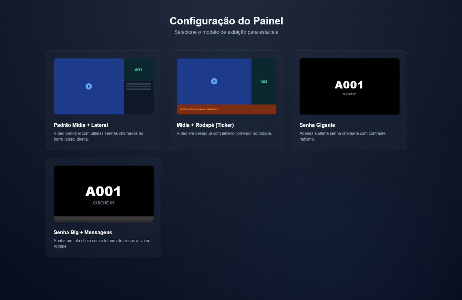 Gestão multi-agência de filas de atendimento
